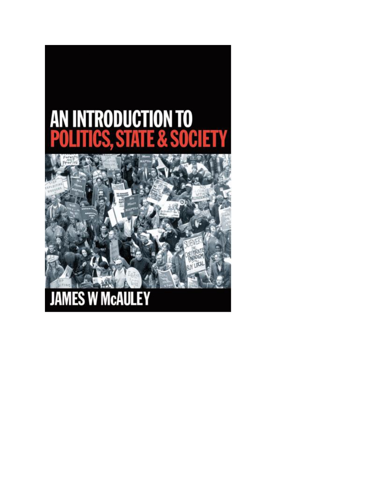 An Introduction to Politics State Society