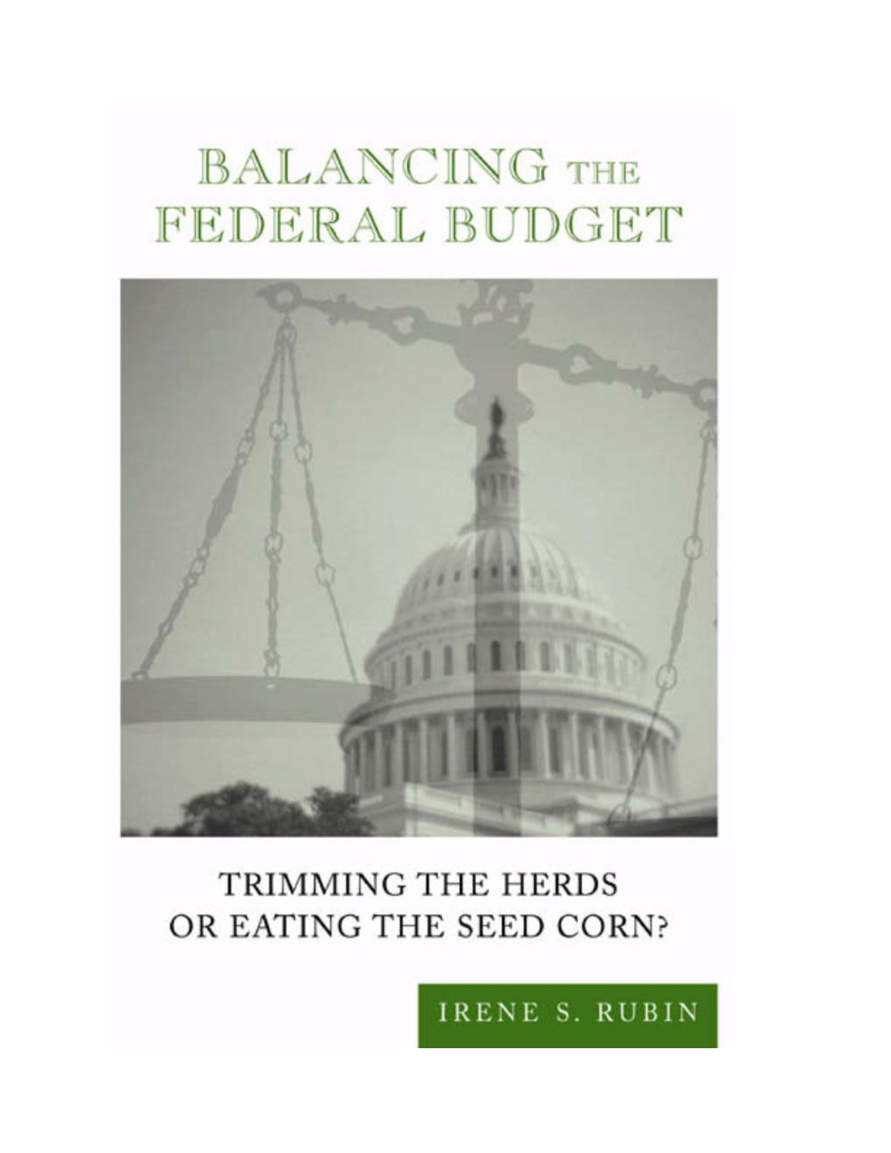 Balancing the federal budget