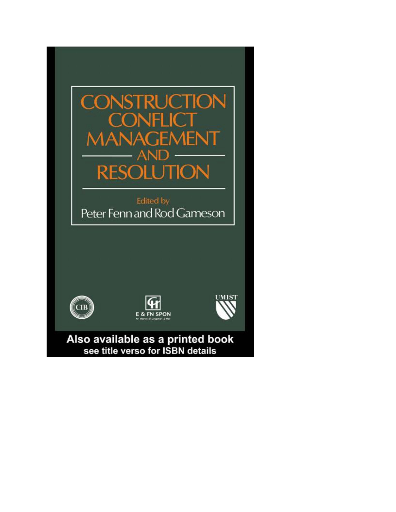Construction Conflict Management