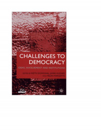 Image of Challenges to Democracy----Keith Dowding-----2001 cover