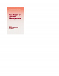 Handbook of Conflict Management